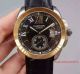 2017 Fake Cartier Calibre de Cartier SS Black Dial Leather Band Watch (3)_th.jpg